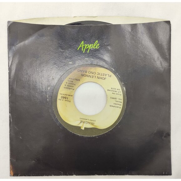 John Lennon Imagine / It’s So Hard 45 RPM 7" Apple Rock Vinyl Single 1840 - Picture 1 of 4
